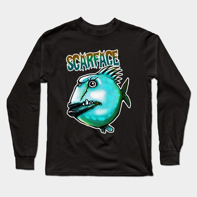 scarface fish Long Sleeve T-Shirt by anticute